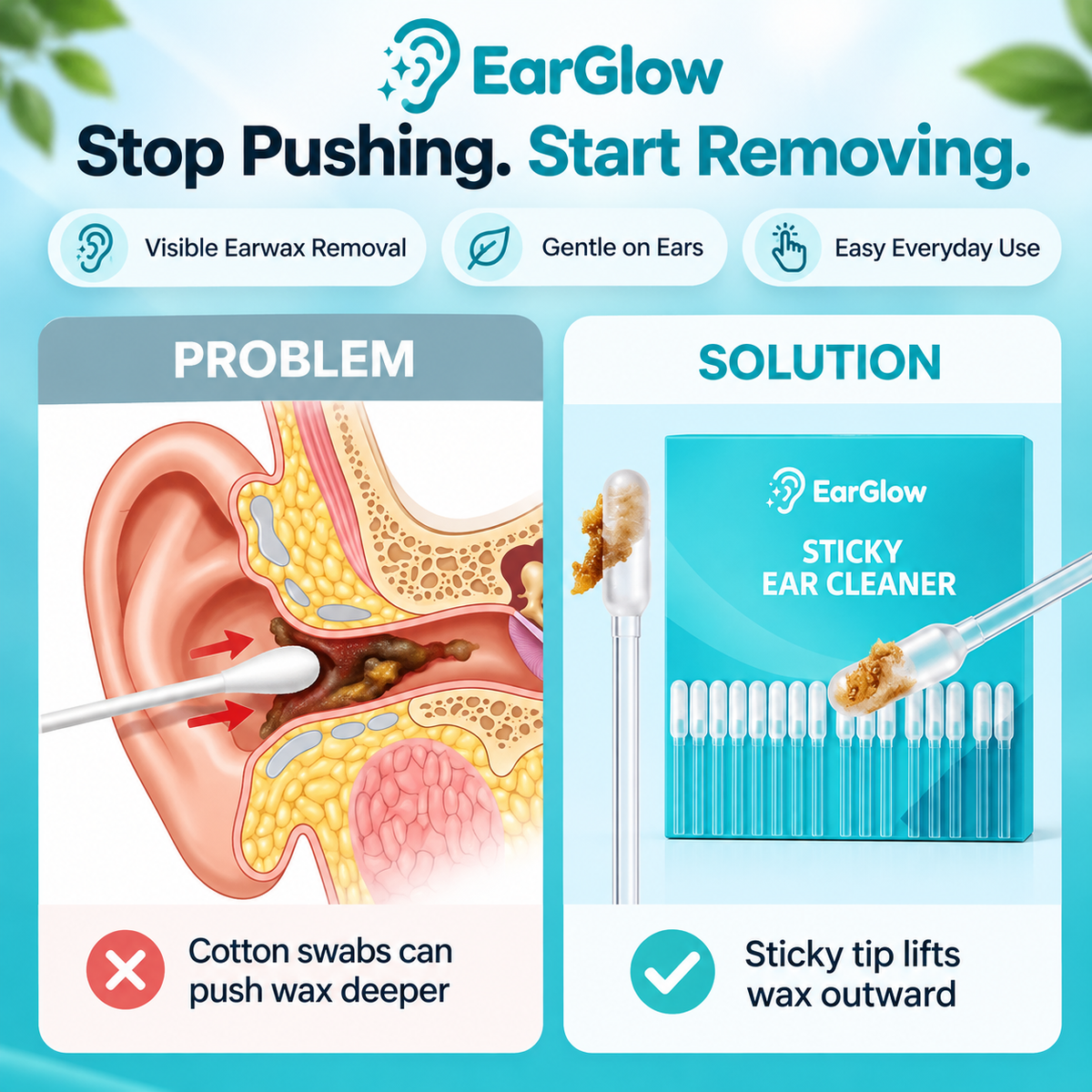 EarGlow Sticky Ear Cleaner