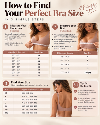 Deep V Wireless Push-Up Bra