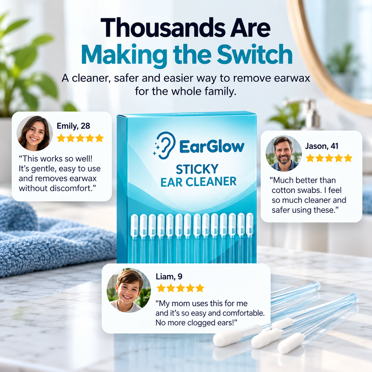 EarGlow Sticky Ear Cleaner